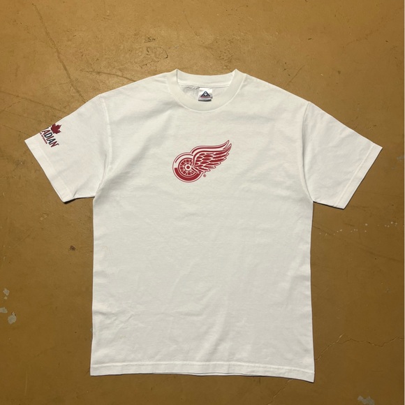 Alstyle Apparel & Activewear Other - Vtg Men’s Detroit Red Wings Logo White Tee Large